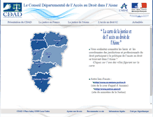 Tablet Screenshot of cdad-aisne.justice.fr