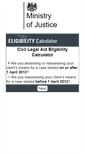 Mobile Screenshot of eligibilitycalculator.justice.gov.uk