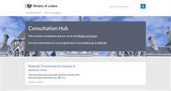 Desktop Screenshot of consult.justice.gov.uk