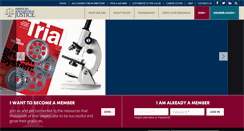 Desktop Screenshot of justice.org