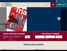Tablet Screenshot of justice.org