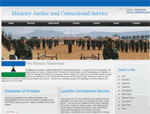 Tablet Screenshot of justice.gov.ls