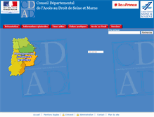 Tablet Screenshot of cdad-seineetmarne.justice.fr
