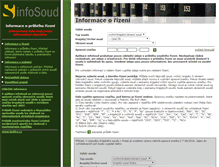 Tablet Screenshot of infosoud.justice.cz