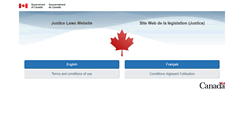 Desktop Screenshot of laws.justice.gc.ca