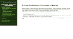 Desktop Screenshot of infodeska.justice.cz