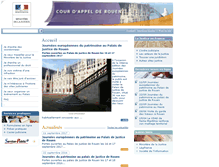 Tablet Screenshot of ca-rouen.justice.fr