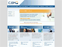 Tablet Screenshot of cjsm.justice.gov.uk
