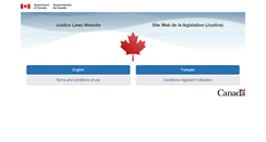 Desktop Screenshot of lois.justice.gc.ca