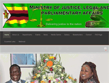 Tablet Screenshot of justice.gov.zw