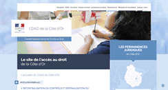Desktop Screenshot of cdad-cotedor.justice.fr