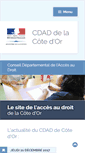 Mobile Screenshot of cdad-cotedor.justice.fr