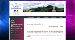 Desktop Screenshot of cdad-pyreneesatlantiques.justice.fr
