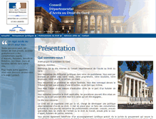 Tablet Screenshot of cdad-gard.justice.fr