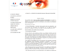 Tablet Screenshot of cdad-herault.justice.fr
