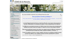Desktop Screenshot of cdad-manche.justice.fr