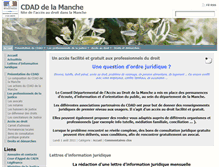Tablet Screenshot of cdad-manche.justice.fr