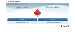 Desktop Screenshot of justice.gc.ca