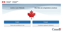 Tablet Screenshot of lois-laws.justice.gc.ca