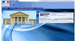 Desktop Screenshot of cdad-alpesmaritimes.justice.fr