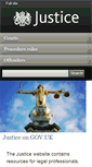 Mobile Screenshot of justice.gov.uk