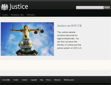 Tablet Screenshot of justice.gov.uk