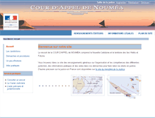 Tablet Screenshot of ca-noumea.justice.fr