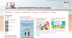 Desktop Screenshot of cdad-landes.justice.fr
