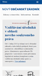 Mobile Screenshot of obcanskyzakonik.justice.cz
