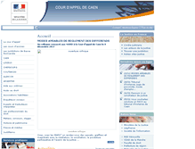 Tablet Screenshot of ca-caen.justice.fr