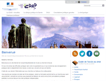 Tablet Screenshot of cdad-savoie.justice.fr