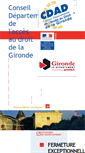 Mobile Screenshot of cdad-gironde.justice.fr
