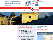 Tablet Screenshot of cdad-gironde.justice.fr