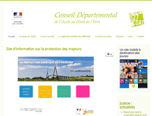 Tablet Screenshot of cdad-eure.justice.fr