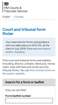 Mobile Screenshot of hmctsformfinder.justice.gov.uk